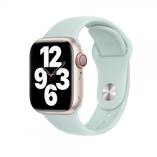 Силіконовий ремінець Sport Band для Apple Watch 42mm|44mm|45mm (Seafoam)