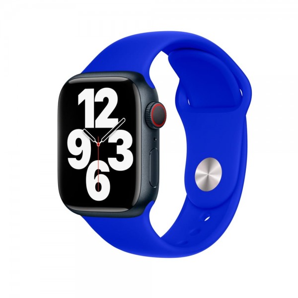 Силіконовий ремінець Sport Band для Apple Watch 42mm|44mm|45mm (Ultramarine)
