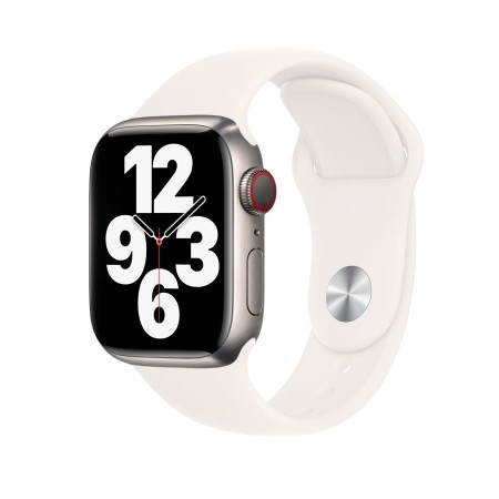 Силіконовий ремінець Sport Band для Apple Watch 38mm|40mm|41mm (White)