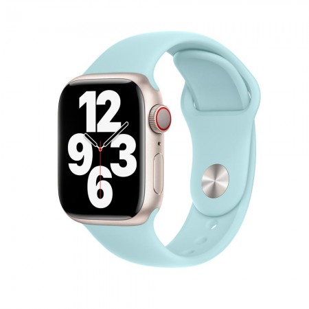 Силіконовий ремінець Sport Band для Apple Watch 42mm|44mm|45mm (Turquoise)