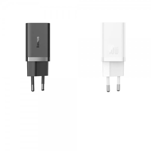 Мережевий адаптер Baseus GaN5 Pro 40W Type-C+Type-C (CCGP180102) Білий