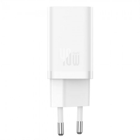 Мережевий адаптер Baseus GaN5 Pro 40W Type-C+Type-C (CCGP180102) Білий