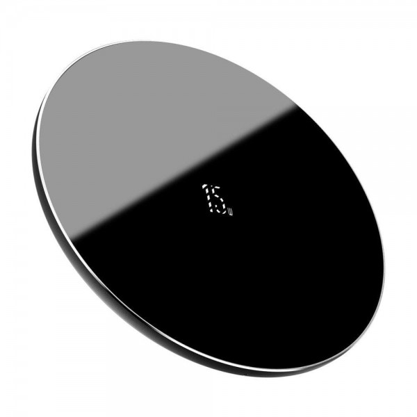 Бездротовий зарядний пристрій Baseus Simple 15W Black (WXJK-B01)