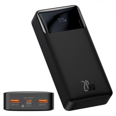 Внешний аккумулятор Baseus Bipow Digital Display 20000 mAh 20W Black (PPDML-M01)