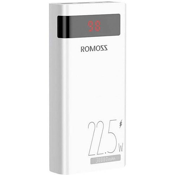 Зовнішній акумулятор Romoss Sense 8PF 30000 mAh 22.5W White (PHP30-852)