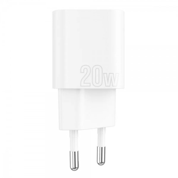 Мережевий зарядний пристрій Proove Silicone Power Plus 20W Type-C + USB (Білий)