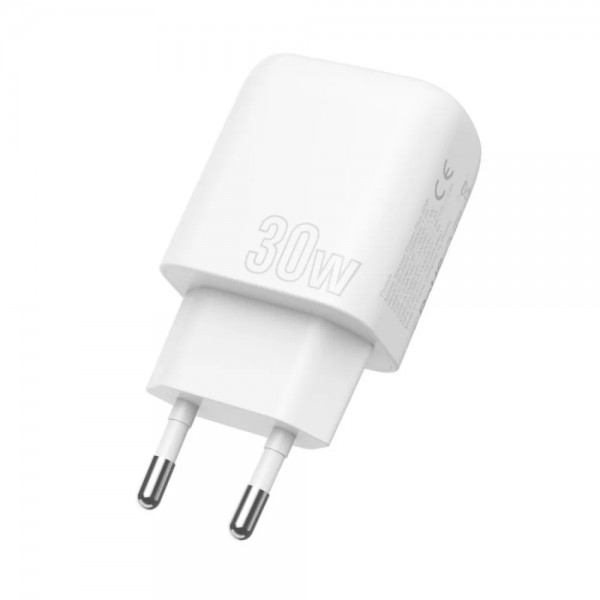 Сетевое зарядное устройство Proove Silicone Power Plus 30W Type-C + USB (Белый)