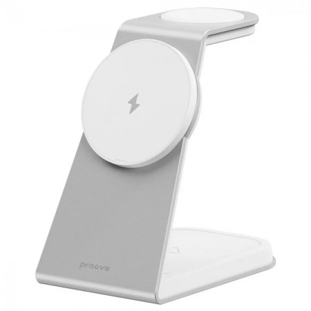 Бездротовий зарядний пристрій Proove Omni Power 3 in 1 (White)