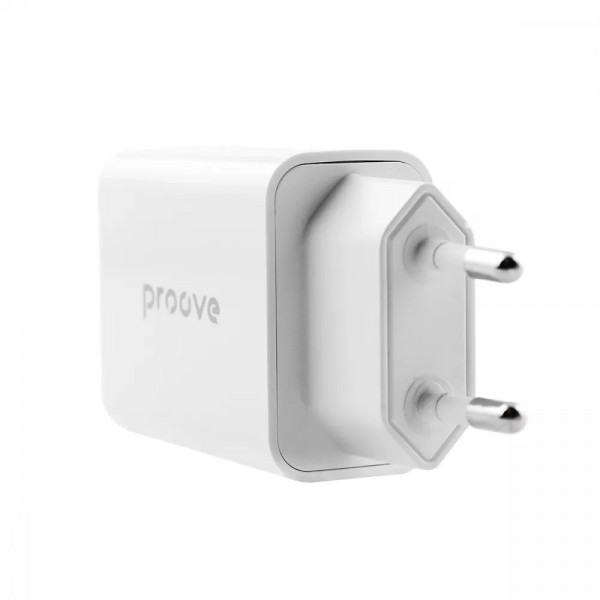 Мережевий зарядний пристрій Proove 20W Type-C + USB (Белый)