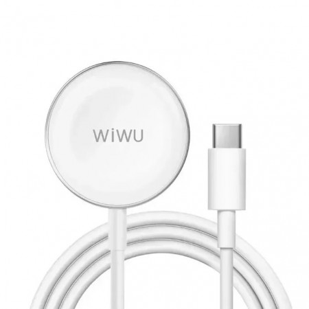 Зарядний пристрій WIWU Wi-M18 with USB-C 1m для Apple Watch (Silver)