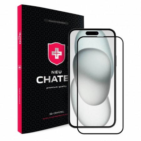 Захисне скло +NEU Chatel Corning Gorilla Glass для iPhone 14 Pro (Black)
