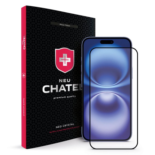 Защитное стекло +NEU Chatel Corning Gorilla Glass для iPhone Air (Black)