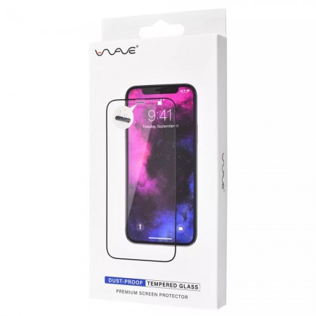 Защитное стекло Wave Dust-Proof iPhone 12 Mini (Black)