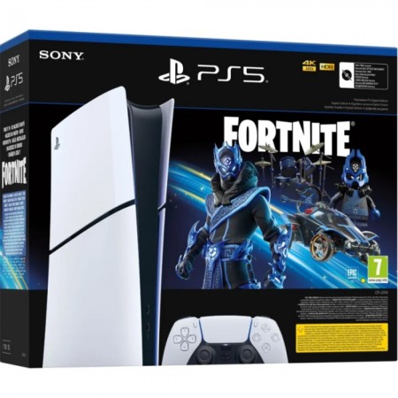 Ігрова консоль Sony PlayStation 5 Slim 1 Tb (Digital Edition) Fortnite Cobalt Star Bundle