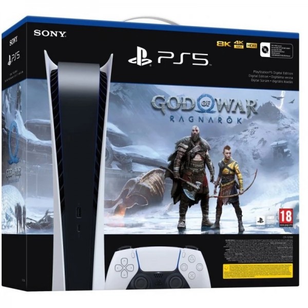Игровая консоль Sony PlayStation 5 Digital Edition 825Gb + God of War Ragnarok Bundle