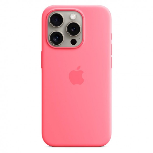 Silicone Case with Magsafe для iPhone 15 Pro Max (Pink)