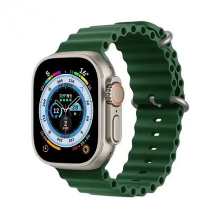 Cиліконовий ремінець Ocean Band для Apple Watch 38mm|40mm|41mm (Forest Green)