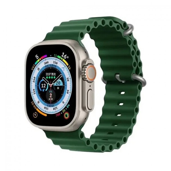 Силиконовый ремешок Ocean Band для Apple Watch 42mm|44mm|45mm|49mm (Forest green)