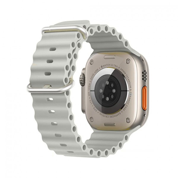 Cиліконовий ремінець Ocean Band для Apple Watch 42mm|44mm|45mm|49mm (Pebble)
