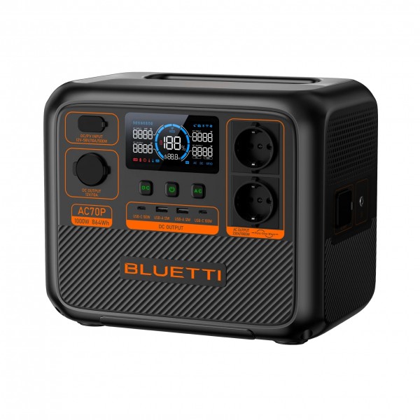 Зарядна станція Bluetti AC70P (864 Вт·год)