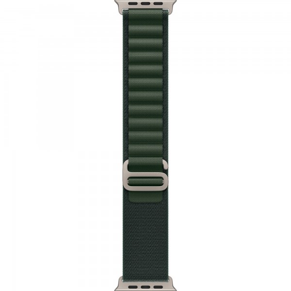 Apple Watch Ultra 2 GPS + Cellular 49mm Natural Titanium Case with Dark Green Alpine Loop (MYT33/MXMW3) Large