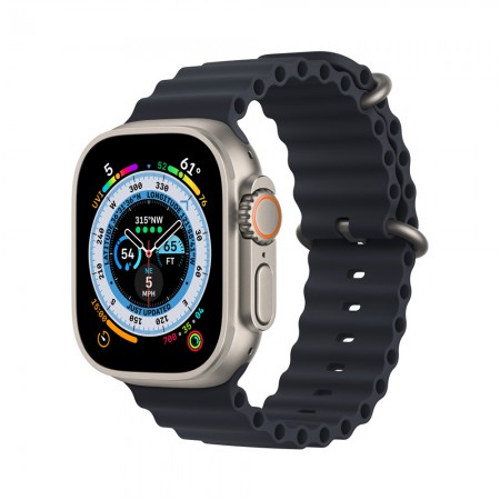 Cиліконовий ремінець Ocean Band для Apple Watch 38mm|40mm|41mm (Midnight Blue)