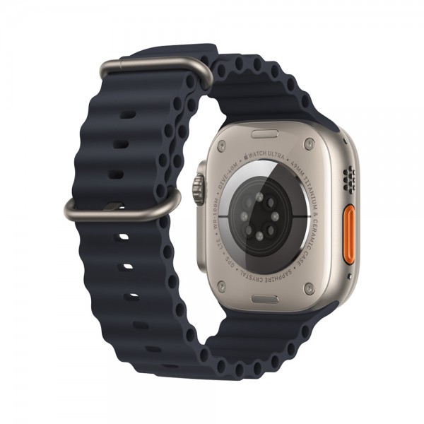 Cиліконовий ремінець Ocean Band для Apple Watch 38mm|40mm|41mm (Midnight Blue)