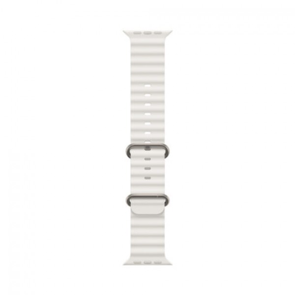 Силиконовый ремешок Ocean Band для Apple Watch 42mm|44mm|45mm|49mm (White)