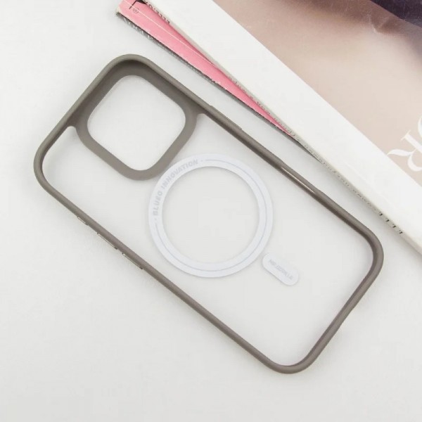 Чохол Blueo Skin Friendly Frosted with Magnetic Safe для iPhone 16 Pro Max (Gray)