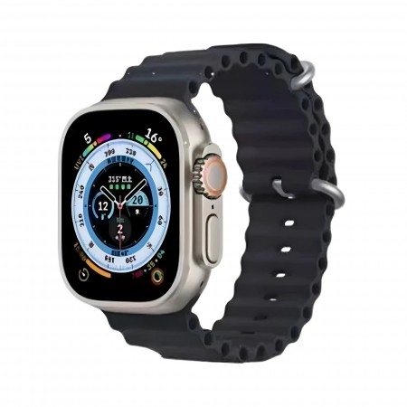 Cиліконовий ремінець Ocean Band для Apple Watch 38mm|40mm|41mm (Charcoal Gray)
