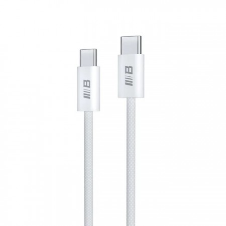 Кабель Blueo Braided USB-C to USB-C PD Braided Series 1.2м (Білий)