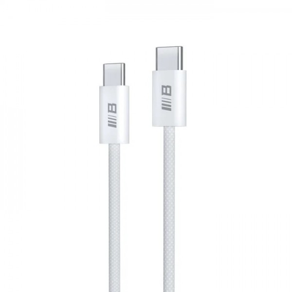 Кабель Blueo Braided USB-C to USB-C PD Braided Series 1.2м (Білий)