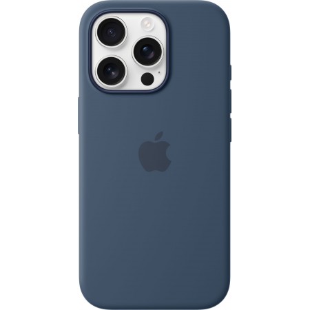 Silicone Case with Magsafe для iPhone 16 Pro (Denim)
