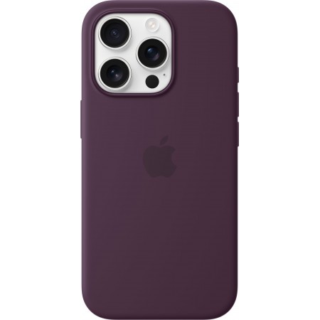 Silicone Case with Magsafe для iPhone 16 Pro (Plum)