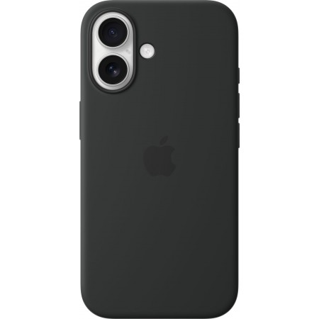 Silicone Case with Magsafe для iPhone 16 (Black)