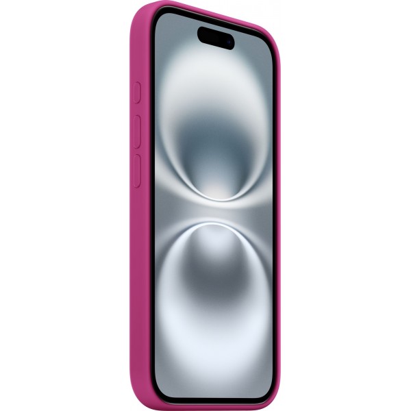 Silicone Case with Magsafe для iPhone 16 (Fuchsia)