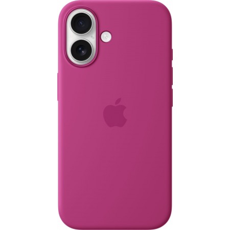 Silicone Case with Magsafe для iPhone 16 (Fuchsia)