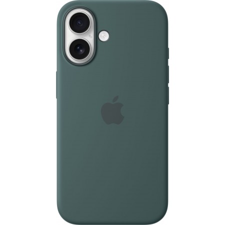 Silicone Case with Magsafe для iPhone 16 (Lake Green)