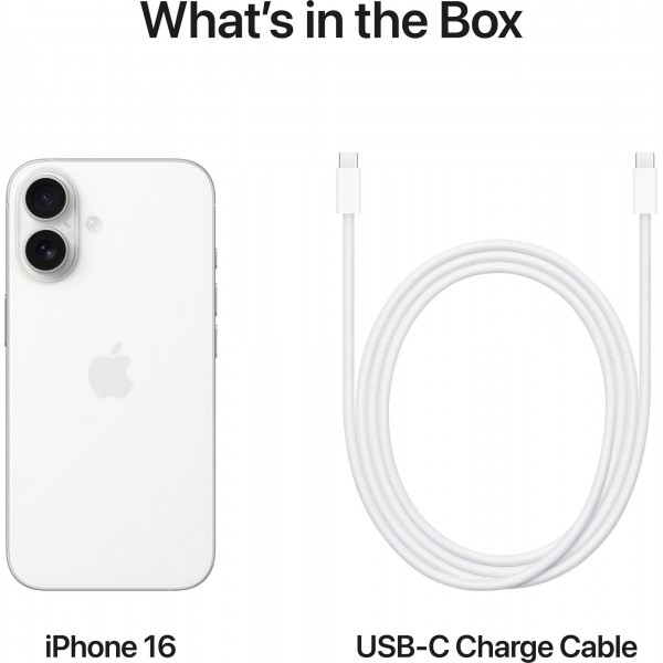 Apple iPhone 16 256 Gb White (MYEF3)