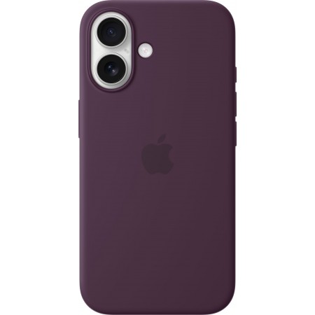 Silicone Case with Magsafe для iPhone 16 (Plum)
