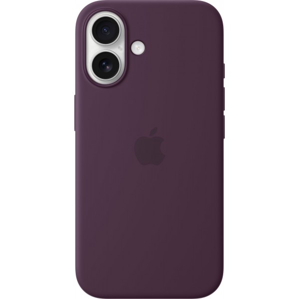 Silicone Case with Magsafe для iPhone 16 Plus (Plum)