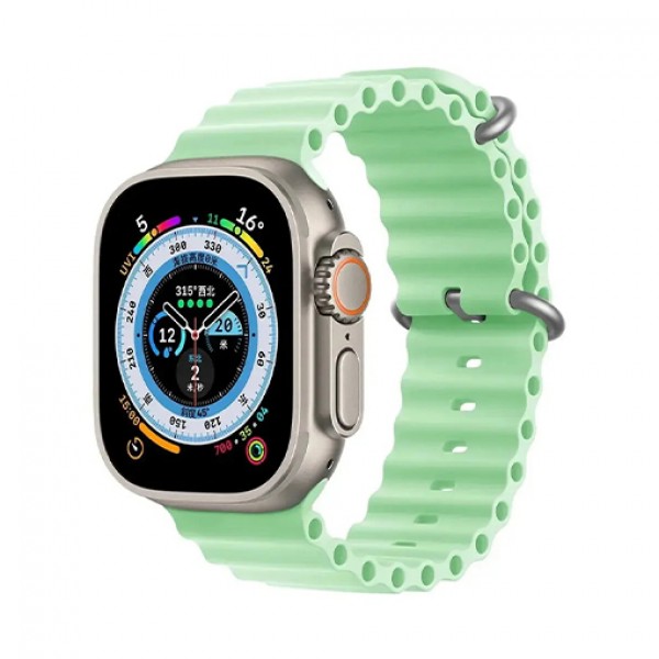 Cиліконовий ремінець Ocean Band для Apple Watch 42mm|44mm|45mm|49mm (Mint)