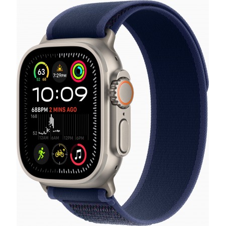 Apple Watch Ultra 2 GPS + Cellular 49mm Natural Titanium Case with Blue Trail Loop (MX4L3) M/L