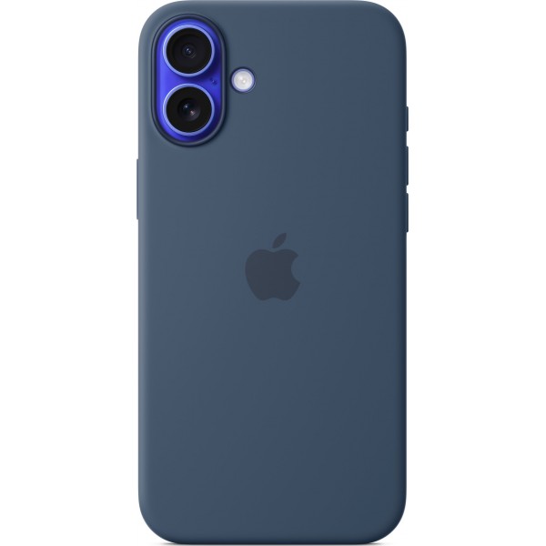 Silicone Case with Magsafe для iPhone 16 Plus (Denim)