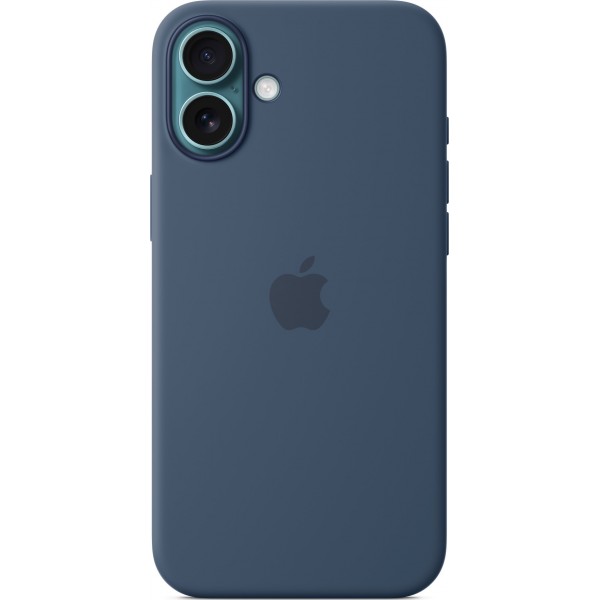 Silicone Case with Magsafe для iPhone 16 Plus (Denim)