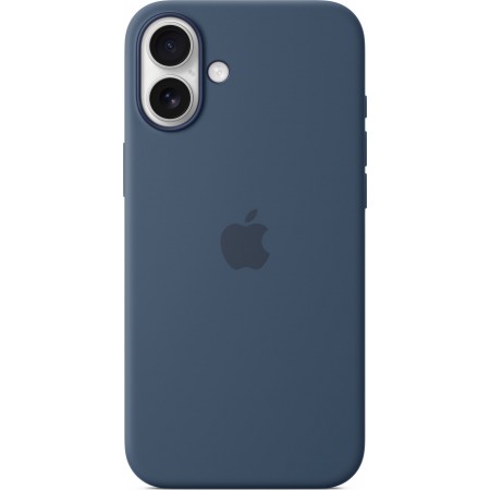 Silicone Case with Magsafe для iPhone 16 (Denim)