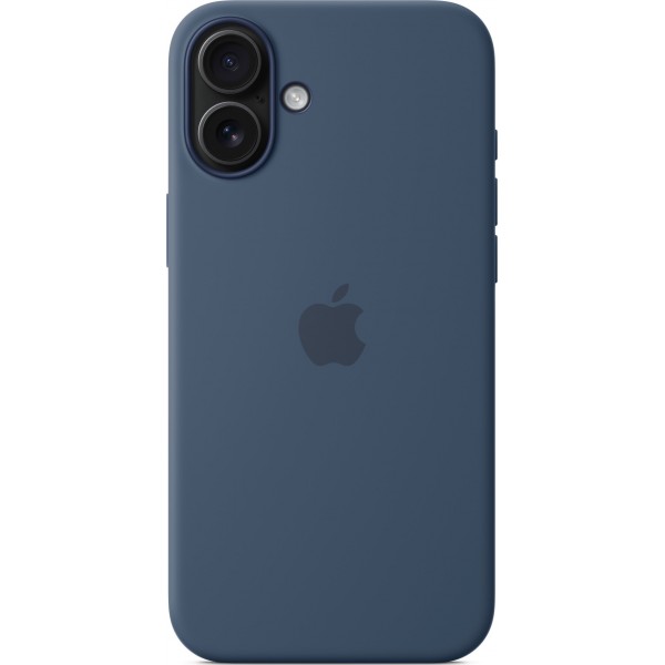 Silicone Case with Magsafe для iPhone 16 Plus (Denim)