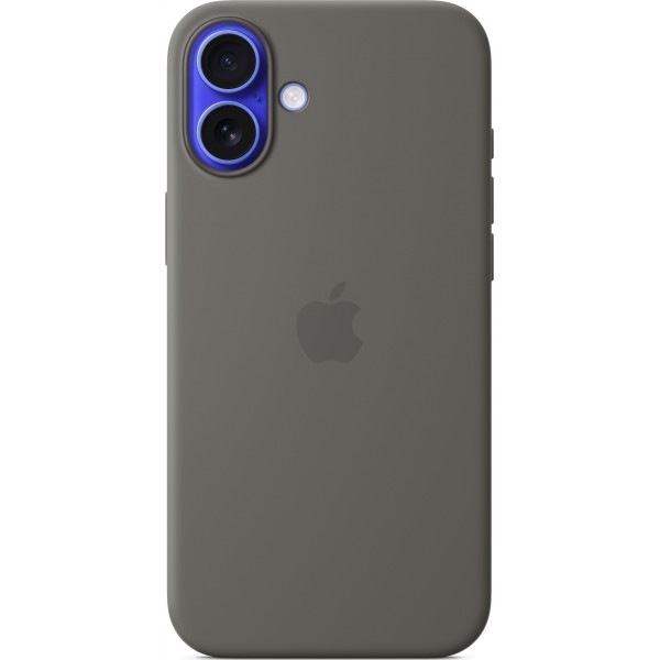 Silicone Case with Magsafe для iPhone 16 (Stone Gray)