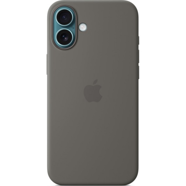 Silicone Case with Magsafe для iPhone 16 (Stone Gray)