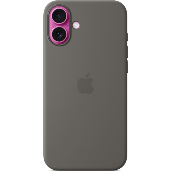 Silicone Case with Magsafe для iPhone 16 (Stone Gray)